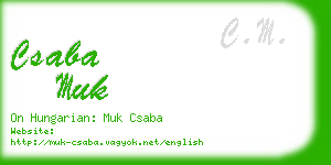 csaba muk business card